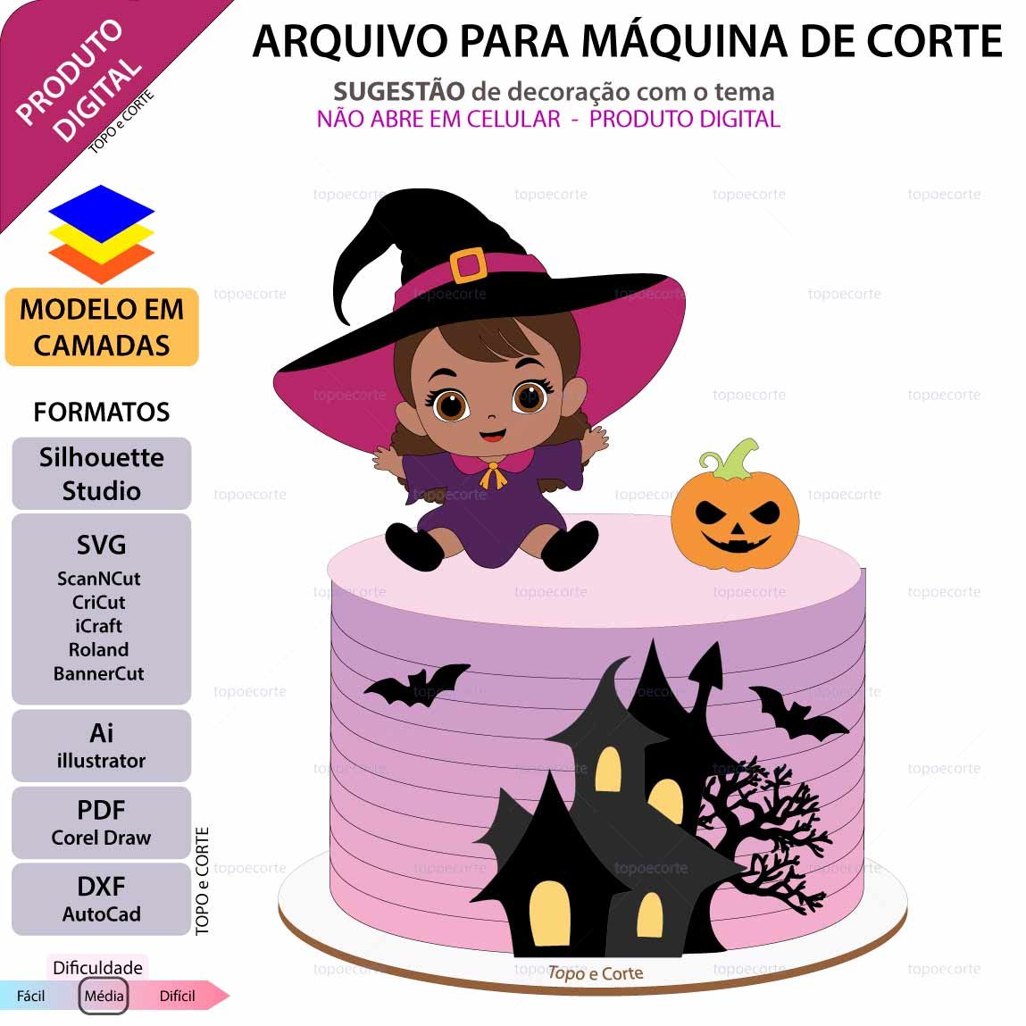 Topos de Bolo - Halloween #87