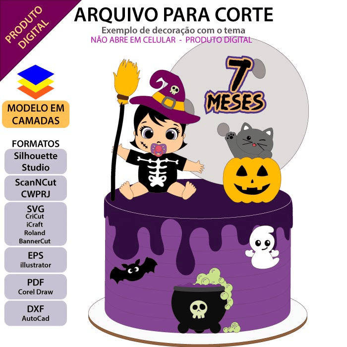 Topos de Bolo - Halloween #44