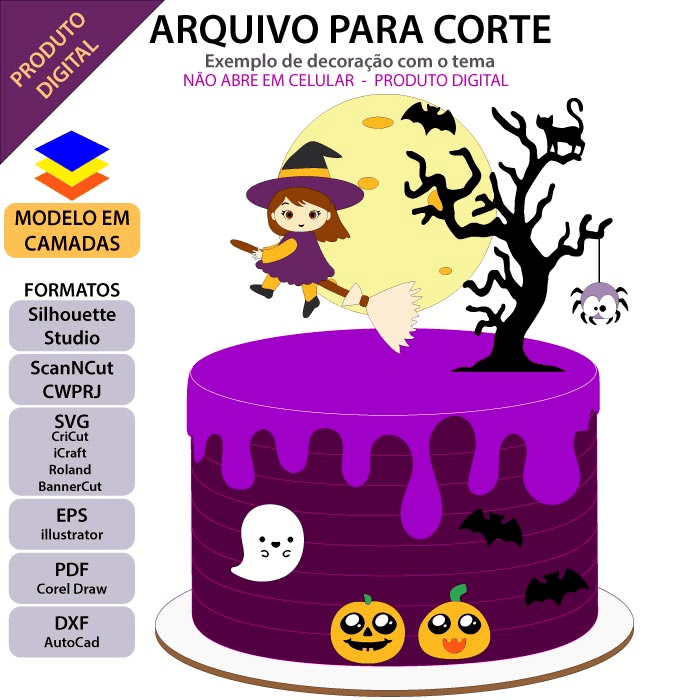Topos de Bolo - Halloween #51