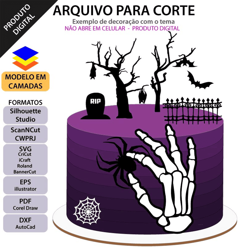 Topos de Bolo - Halloween #54
