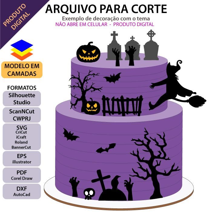 Topos de Bolo - Halloween #57