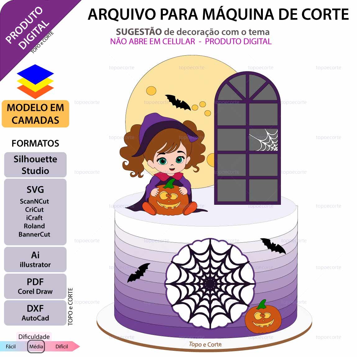 Topos de Bolo - Halloween #84